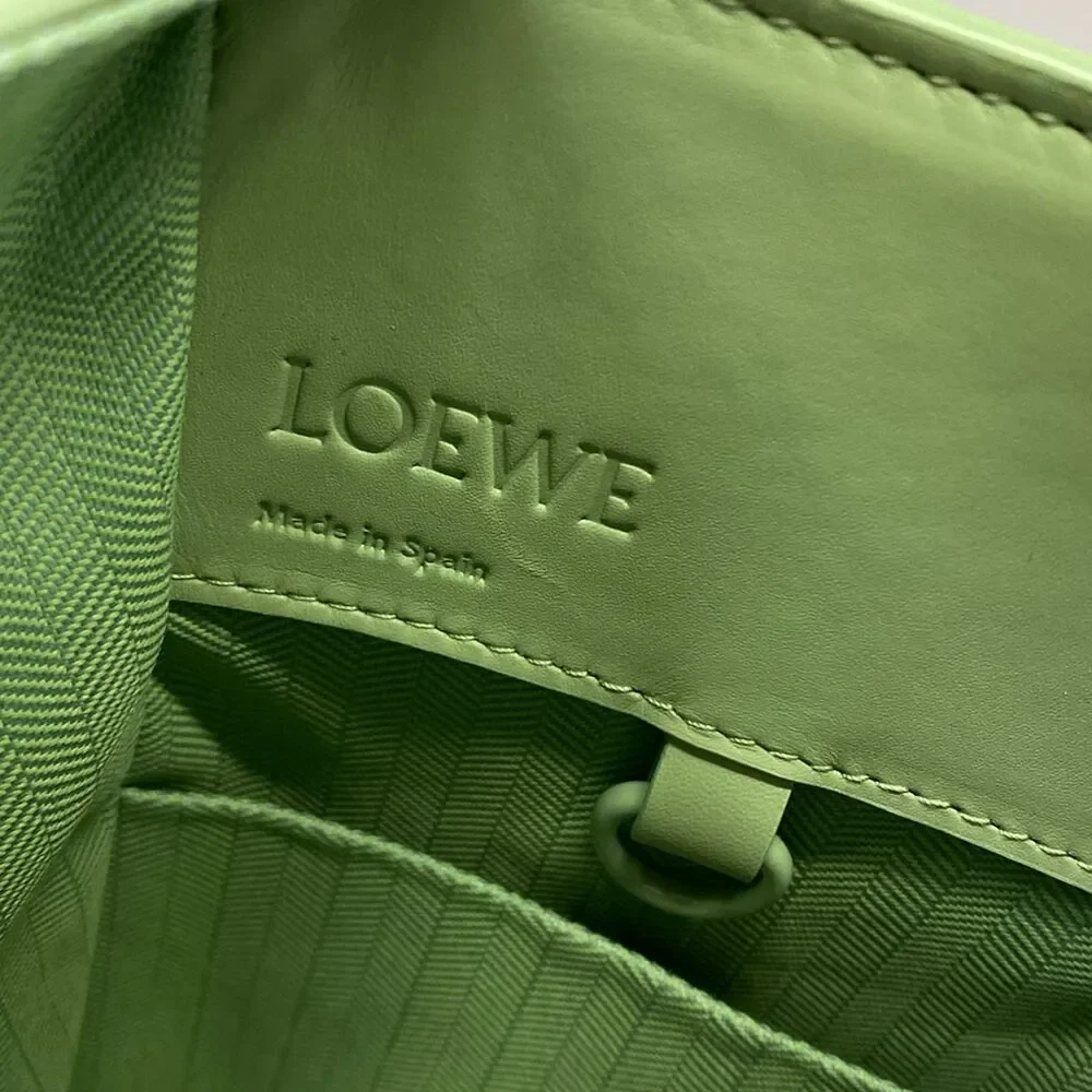 Loewe Hammock Compact Handbag A538H13X07 Lime Green Glaze (Light Green)